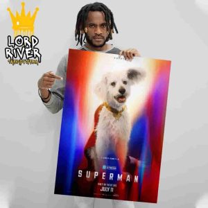 First Poster For Krypto In James Gunn Superman Only In Theaters July 11th Home Styling Poster Canvas
