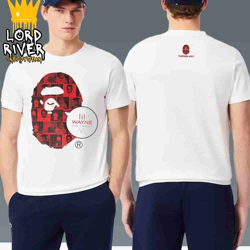 Lil Wayne New Album Tha Carter VI x Bape Tee Merch Limited Two Sided Classic T-Shirt Lil Wayne New Album Tha Carter VI x Bape Tee Merch Limited Two Sided Classic T-Shirt