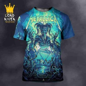 Metallica M72 Atlanta World Tour 2025 Event Poster At Pop Up Store Mercedes-Benz Stadium Atalanta GA On June 3rd 2025 3D All Over Print Shirt