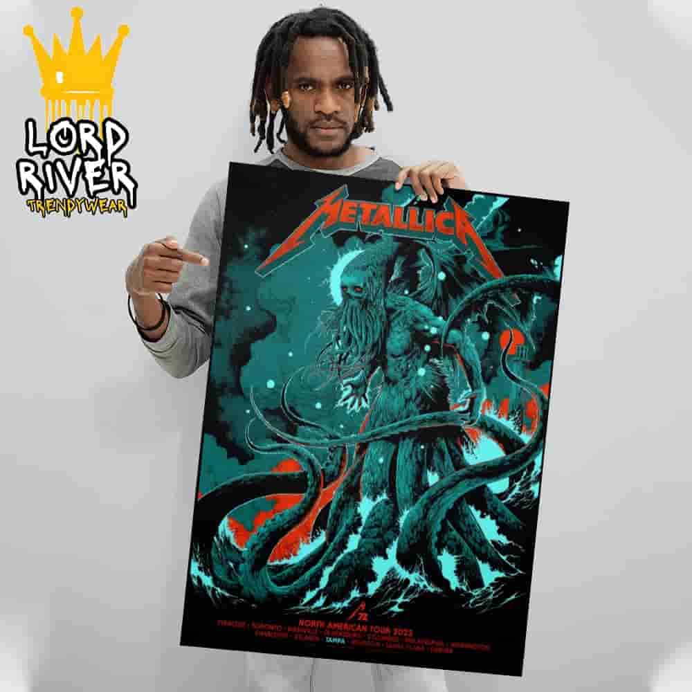 Metallica M72 Tampa North American Tour 2025 Venue Poster At Pop Up Store Raymond James Stadium Tampa FL On June 6th And 8th 2025 Home Styling Poster Canvas Metallica M72 Tampa North American Tour 2025 Venue Poster At Pop Up Store Raymond James Stadium Tampa FL On June 6th And 8th 2025 Home Styling Poster Canvas
