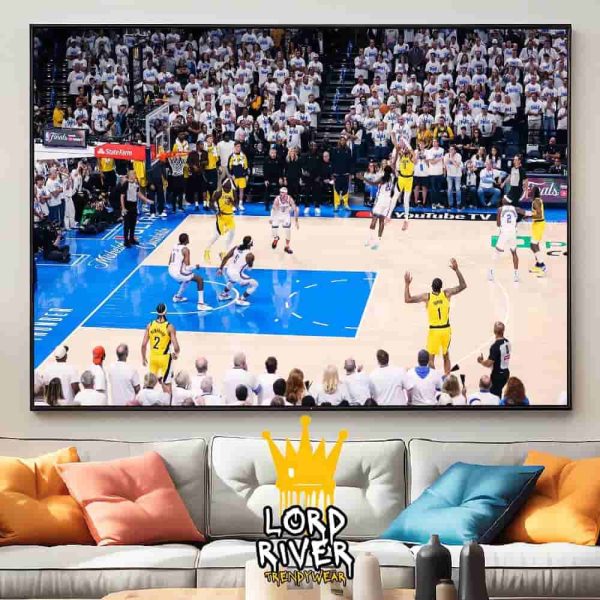 Tyrese Haliburton Game-Winning Clutch Shot Indiana Pacers Lead OKC Thunders 1-0 In Series NBA Finals 2024-2025 Home Styling Poster Canvas